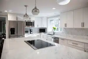 white-kitchen-island-stove
